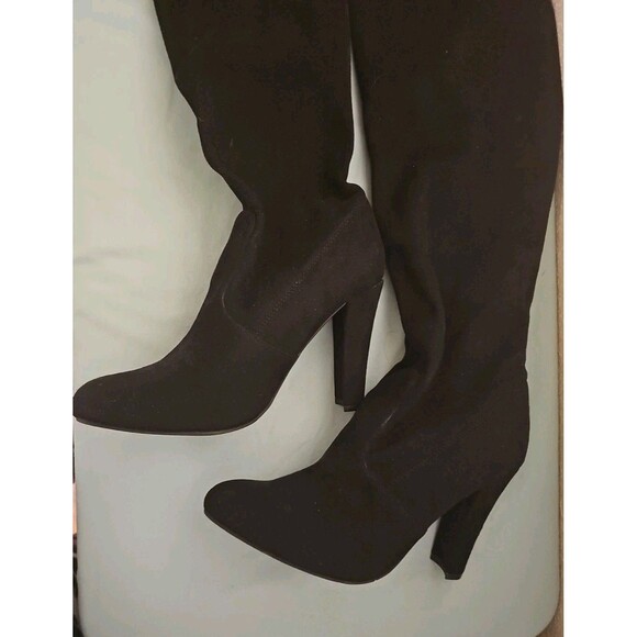 Steve Madden Faux Suede Gorgeous High Heel Over the Knee Boots 7.5 - Picture 6 of 7